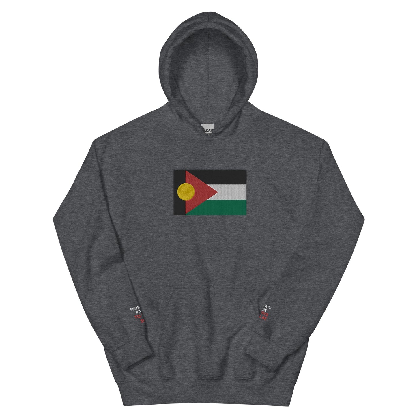 Embroidered Solidarity Hoodie (Dark Colours)
